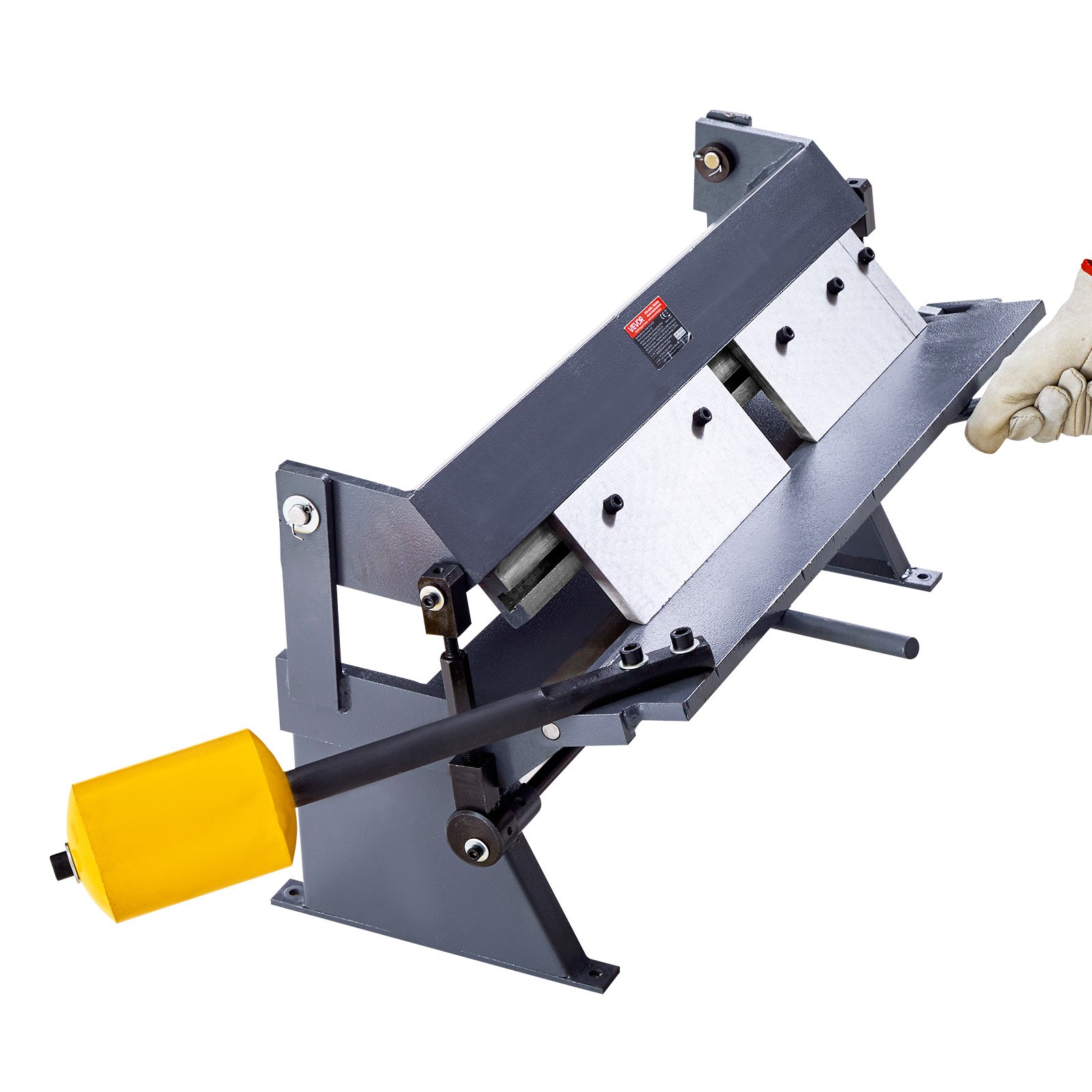 Giętarka VEVOR, prasa krawędziowa 610 mm, grubość gięcia stali miękkiej 1,5 mm, regulacja 0-135 stopni, giętarka do blachy, 5-palczasta maszyna do gięcia, giętarka do blachy do precyzyjnego gięcia