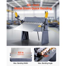 Giętarka obrotowa VEVOR 122 cm, stół uchylny, giętarka 0-135°, grubość gięcia 2,5 mm