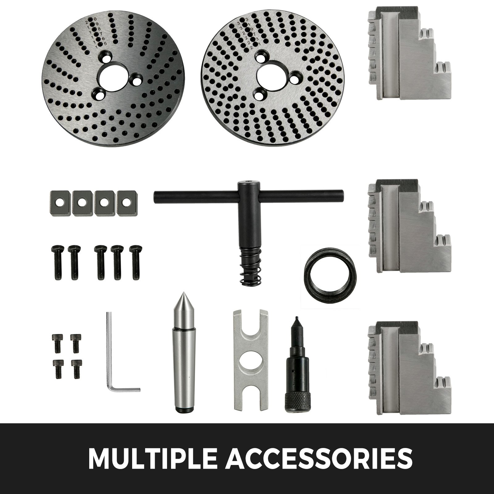 VEVOR 4-calowa podzielnica okrągła stołowa podzielnica Ø100MM pozioma frezarka pionowa BS-0