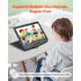 VEVOR przenośny odtwarzacz DVD z obrotowym ekranem HD (396 mm), wbudowana bateria o żywotności 4,5–5 godzin, 2 głośniki, obsługa synchronizacji z TV/USB/kartą SD/CD/DVD, ładowarka samochodowa