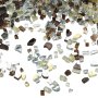 Szkło ognioodporne VEVOR, 4,5 kg, kamienie szklane, odblaskowe koraliki szklane do palenisk o średnicy 12,7 mm, kamienie szklane do palenisk, szkło kominkowe, kryształ ogniowy, koraliki ogniowe, do kominków gazowych, złoty, przezroczysty, kolor miedziany
