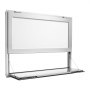 Okno sprzedażowe VEVOR do food trucków, 1220 x 915 x 80 mm, stop aluminium, okno sprzedażowe do food trucków, otwierane do 85°, z klapką sprzedażową, półką do serwowania i hakiem holowniczym, osłoną przeciwdeszczową