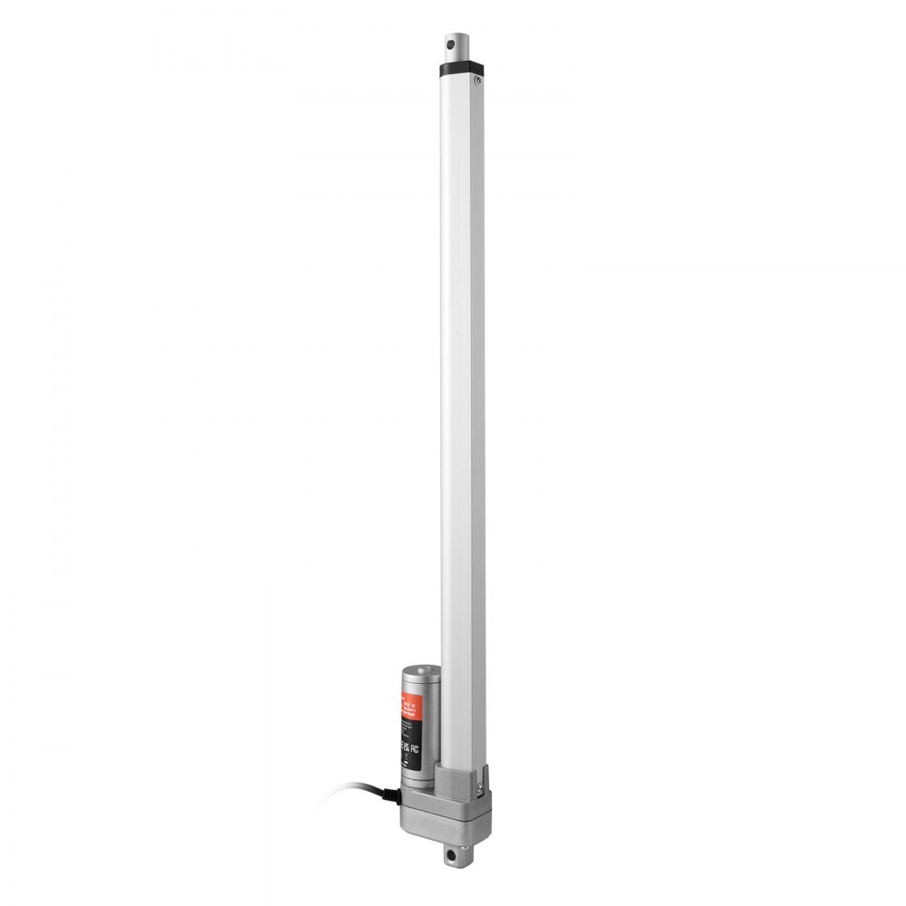 Siłownik liniowy VEVOR 3000N, napęd liniowy DC 12 V, IP65, elektryczny silnik liniowy, długość skoku 500 mm, poziom hałasu ≤60 dB, elektryczny otwieracz drzwi, prędkość przesuwu 5 mm/s, technologia liniowa, napęd z regulacją