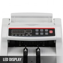 Cyfrowy licznik gotówki Wykrywacz banknotów Wykrywanie fałszywych pieniędzy UV MG z wyświetlaczem LED dla bankowego sklepu detalicznego