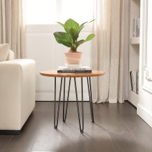 VEVOR zestaw 4 nóg do stołu nogi w kształcie szpilki 482mm wysokość 110x110mm płyta montażowa nogi w kształcie szpilki ze stali węglowej malowane proszkowo nośność 227kg Idealny do stołów kuchennych konsole do salonu stoły studyjne