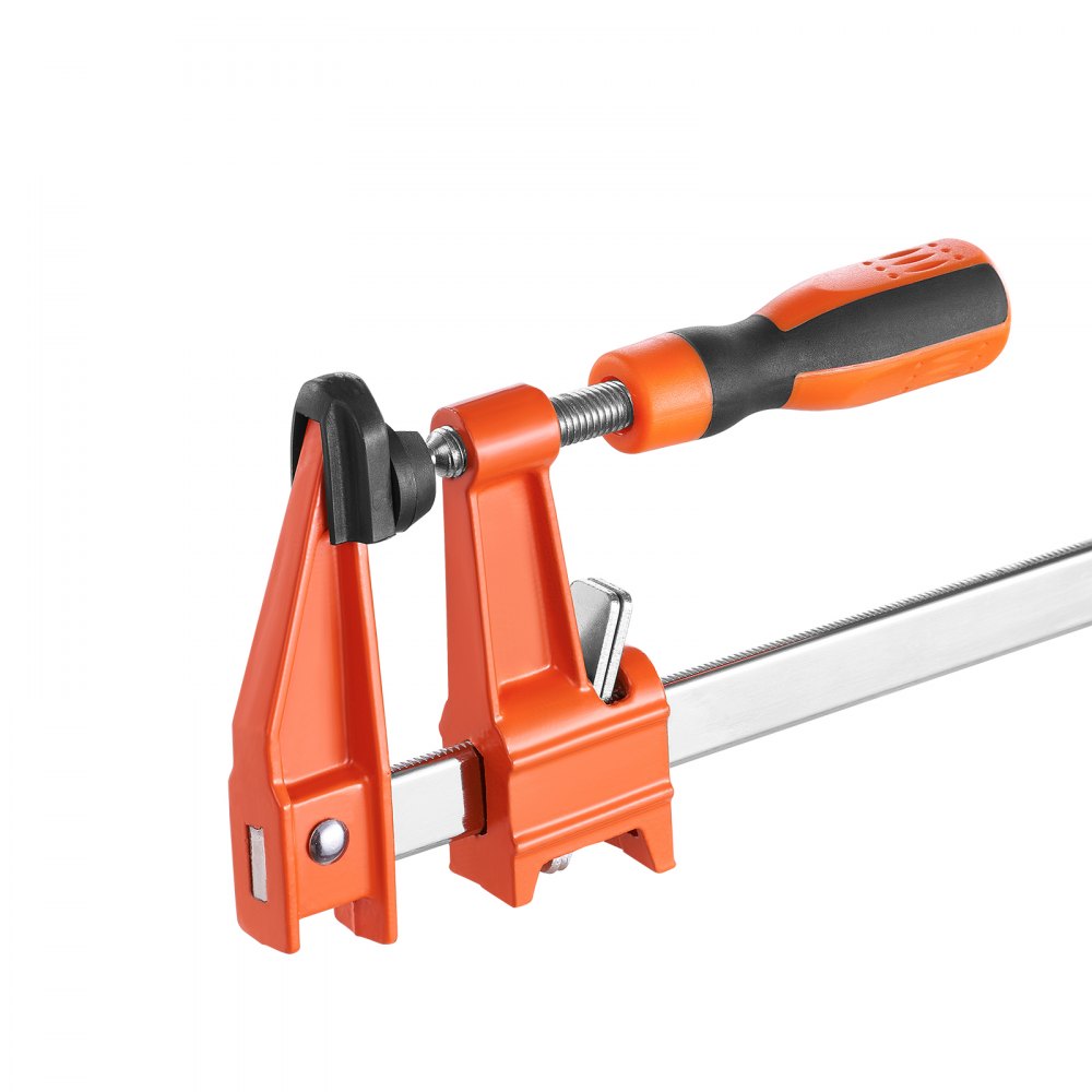 Zaciski stolarskie VEVOR, zestaw 2 szt., zacisk 914,4 mm, szybkozmienny zacisk F z limitem obciążenia 272 kg, głębokość gardzieli 63,5 mm, żeliwo i stal węglowa