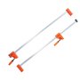 VEVOR rod clamps for woodworking, 2-pack parallel clamp set 127 cm, F-clamp with 500 kg load limit, even pressure, high-strength plastic and carbon steel, wood clamps