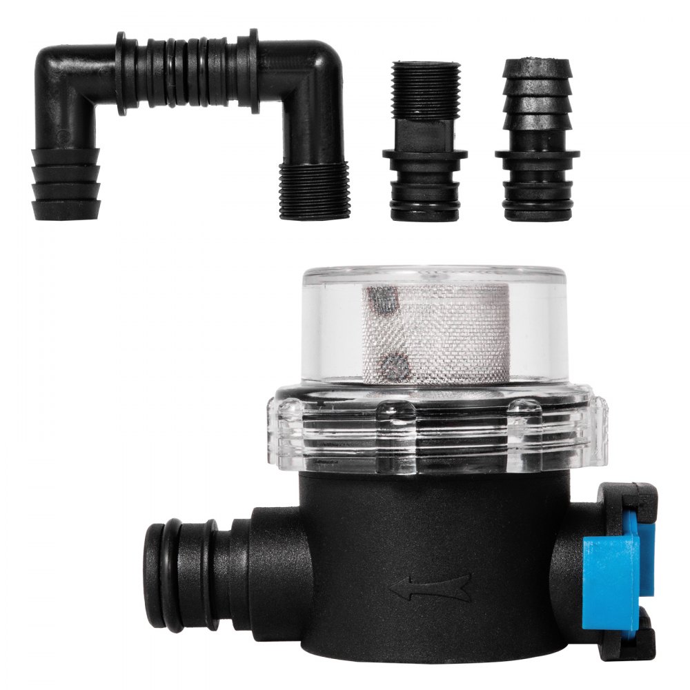 VEVOR Pompa wodna z membraną wysokociśnieniową 12 V, pompa wodna wysokociśnieniowa 17 l/min, samozasysająca pompa membranowa 2 m, membrana 3-komorowa, pompa membranowa z zabezpieczeniem termicznym, do samochodów, łodzi i kamperów