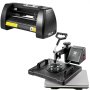 5 in 1 Digital 15" X 12" Heat Transfer Press+14 Inch Vinyl Cutter with Signmaster Software