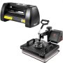 5 in 1 Digital 15" X 12" Heat Transfer Press+14 Inch Vinyl Cutter with Signmaster Software