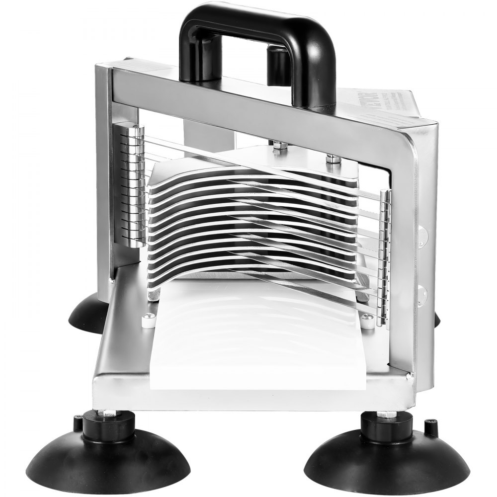 VEVOR Commercial Tomato Slicer, 3/8 Inch Tomato Slicer, Heavy-Duty Stainless Steel Tomato Slicer, Manual Vegetable Slicer, for Slicing Tomatoes, Cucumbers, Bananas