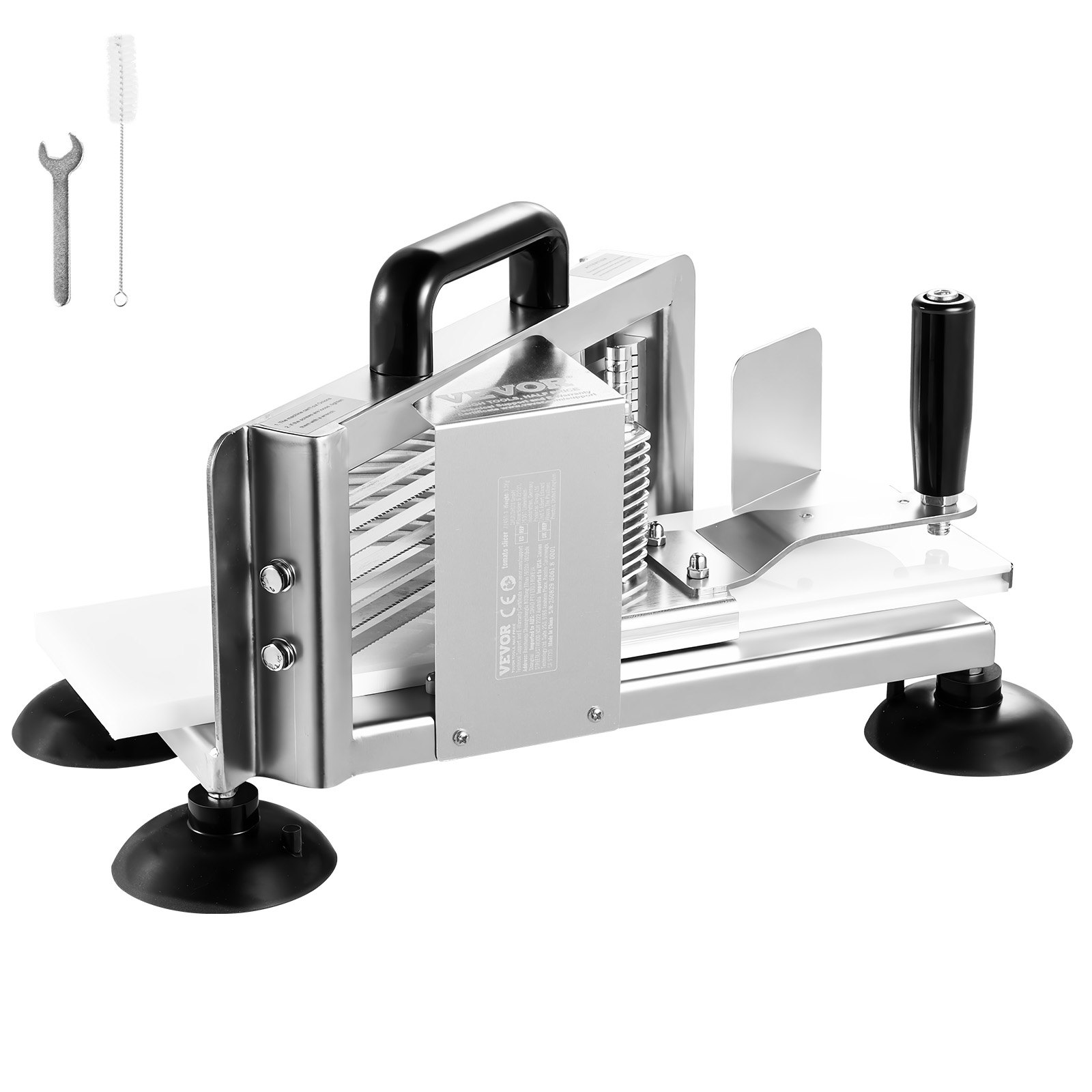 VEVOR Commercial Tomato Slicer, 3/8 Inch Tomato Slicer, Heavy-Duty Stainless Steel Tomato Slicer, Manual Vegetable Slicer, for Slicing Tomatoes, Cucumbers, Bananas