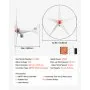 Turbina wiatrowa VEVOR 800 W, 12 V, pozioma, kierunkowa, z regulatorem ładowania MPPT, 5 łopatami wirnika, prądem zmiennym 3-fazowym, IP67 i zabezpieczeniem przed przeładowaniem, generator wiatrowy do zastosowań domowych, rolniczych, w pojazdach kempingowych, na łodziach i w systemach poza siecią