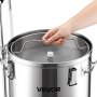 VEVOR Electric Brewing System, 16 Gal/60L Brewing Pot, 3000W Power All-in-One Home Beer Brewer with Recipe Memory, Auto/Manual Mode Mash Boil Device with Control Panel, 25-100℃ Temp & 1-180 min Timer