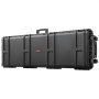 VEVOR Hard Rifle Case, Lockable Rifle Case with Detachable XPE Foam, 1270 mm Gun Storage with Wheels, IP67 Waterproof & Dustproof Pistol Storage Cases for Rifles, Shotguns, Airsoft Guns, Black