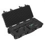 VEVOR Hard Rifle Case, Lockable Rifle Case with 4 Layers Pre-cut Foams, 914 mm Gun Storage with Wheels, IP67 Waterproof & Dustproof Pistol Storage Cases for Rifles, Shotguns, Airsoft Guns, Black