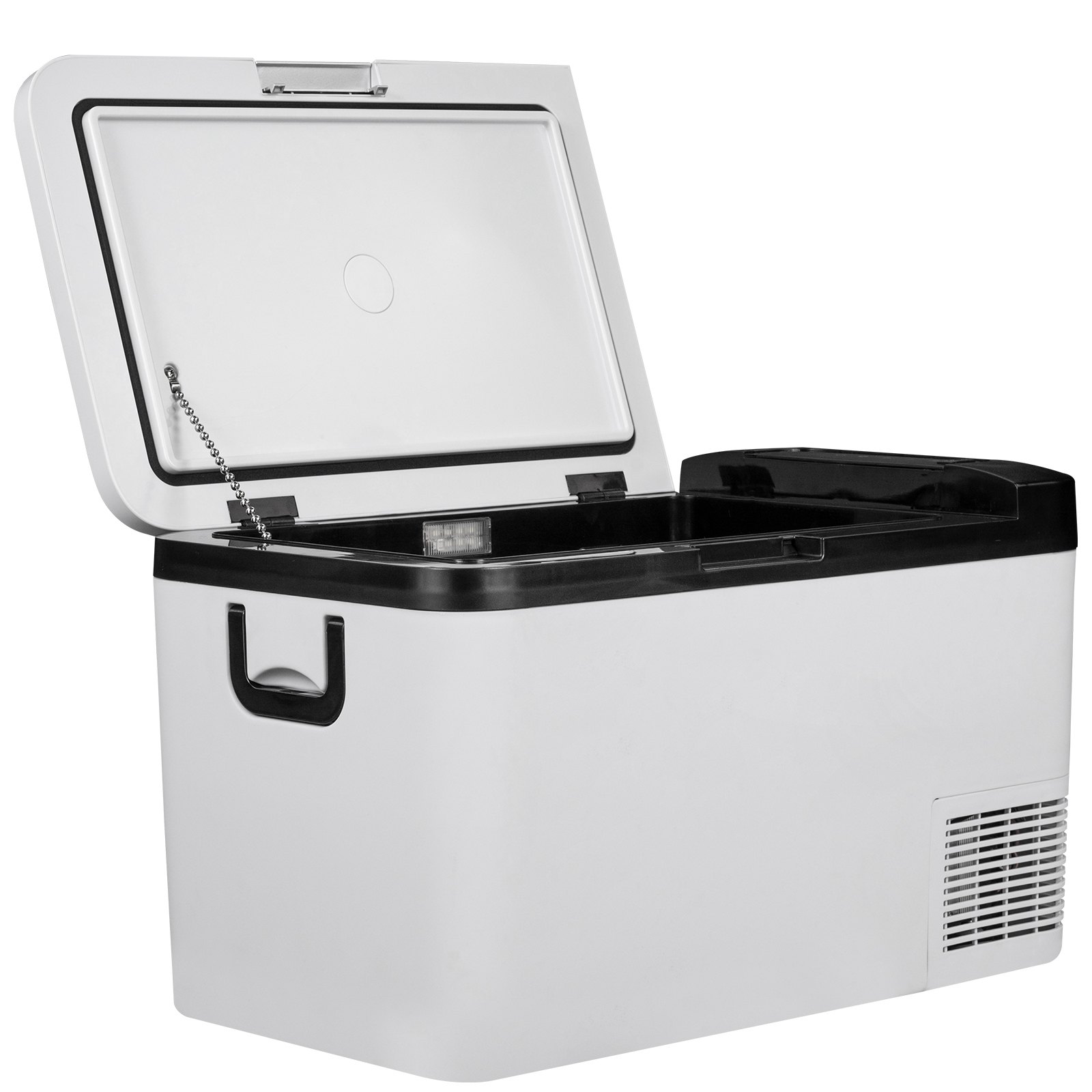 VEVOR Lodówka 12V, 22Qt, Dwustrefowa Lodówka Samochodowa Z Kontrolą Aplikacji I Kołami, 12/24V Dc I 100-240V Ac Sprężarka Elektryczna do Samochodów Ciężarowych Pojazdy Rv Łodzie Użytku Na Zewnątrz