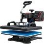 VEVOR Heat Press, 5-in-1 Heat Press Machine, 29 x 38 cm Clamshell Sublimation Transfer Printer, Fast Heating, Digital Precise Temperature Control, Vinyl Heat Press