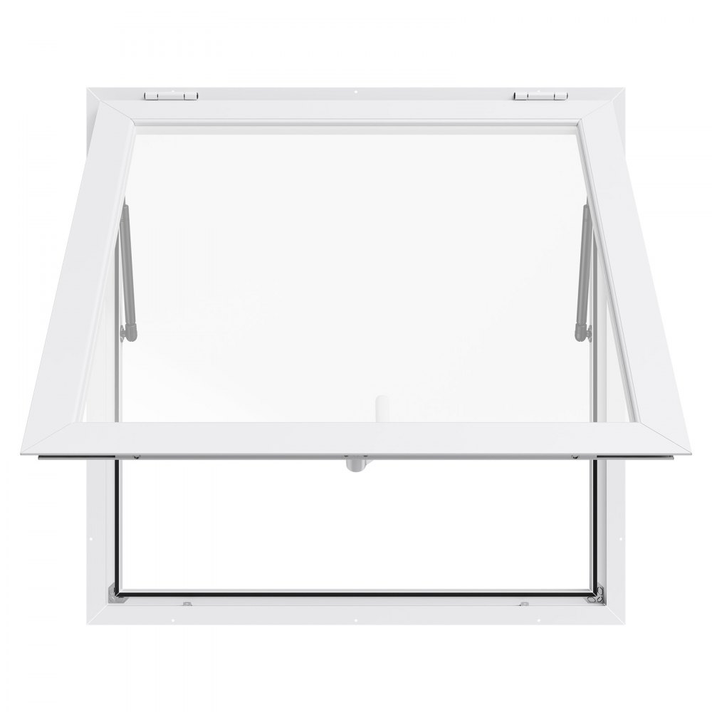 Okno VEVOR do przyczepy gastronomicznej (915 x 915 mm), okno serwujące z aluminiową ramą do przyczep gastronomicznych, okno serwujące otwierane pod kątem 85° do food trucków, wodoodporne okno gastronomiczne