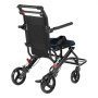 VEVOR Wheelchair, Ultra-Lightweight Aluminum Alloy Transportation Chair for Adults, Foldable Desk-Length Wheelchair with Folding Armrests, Self-Locking Brake, 15.75-Inch Wide Seat, 220 Pound Weight Capacity