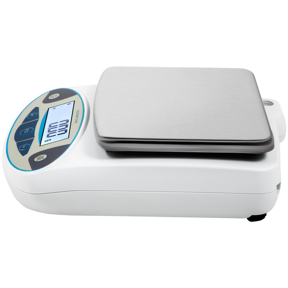 VEVOR Precision Scale 5000g 0.01g High-Precision Digital Electronic Scale Laboratory Analytical Scales School Scale Jewelry Scale Digital Precision Scale Milligram Scale Calibration Weight