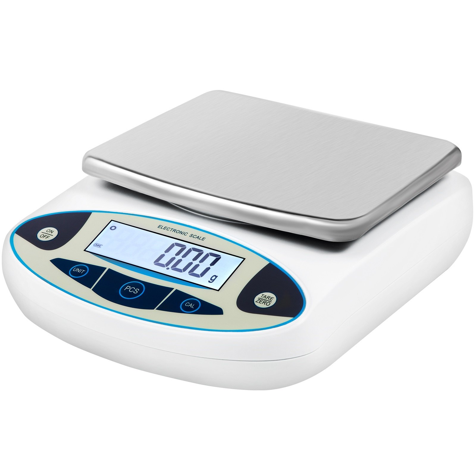 VEVOR Precision Scale 5000g 0.01g High-Precision Digital Electronic Scale Laboratory Analytical Scales School Scale Jewelry Scale Digital Precision Scale Milligram Scale Calibration Weight