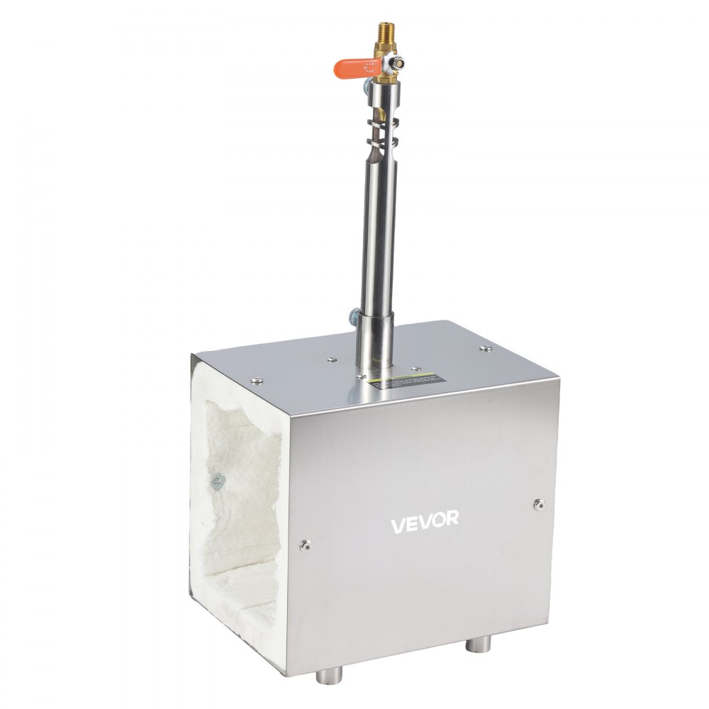 Piec do kucia propanowego VEVOR z 1 palnikiem, piec gazowy 1390 °C, piec do topienia, piec gazowy, kowalstwo, piec, narzędzia i sprzęt do kucia gazowego, kuźnia do kucia metalu, kuźnia