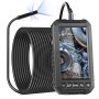 VEVOR Endoscope Camera with Light, Triple Lens Endoscope with 15m Semi-Rigid Cable, 12.7cm Screen, 1080P Inspection Camera, 8 + 2 LED Lights, IP67 Waterproof Snake Camera for Car, Plumbing (32GB Card)