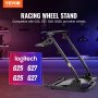 VEVOR Stojak na kierownicę do wyścigów Regulowana wysokość stojaka na kierownicę wyścigową pasuje do Logitech G25 G27 G29 G920