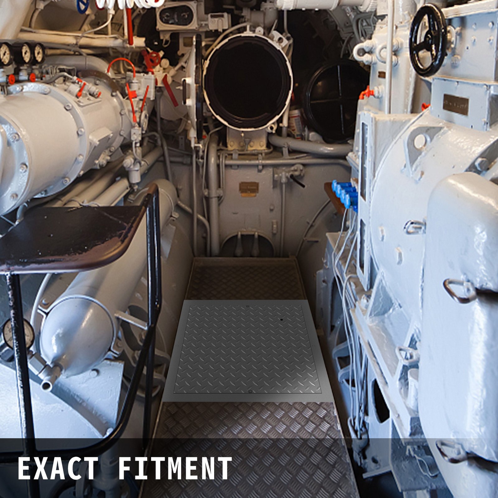 Pokrywa włazu VEVOR stal ocynkowana Pokrywa odpływu 60x60 cm Wpuszczana