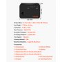 Zestaw aerografu VEVOR Dual Action z pistoletem natryskowym, kompresorem powietrza 30 psi ± 15%, 230 V, do makijażu, manicure, tatuażu, malowania, projektowania, rękodzieła, dekoracji żywności