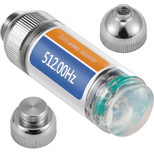 Sonda VEVOR 512HZ Złącza 8/5" i 1/4-20" Sztywny lokalizator odpływów do lokalizacji i wykrywania małych kanałów i rur, srebrny