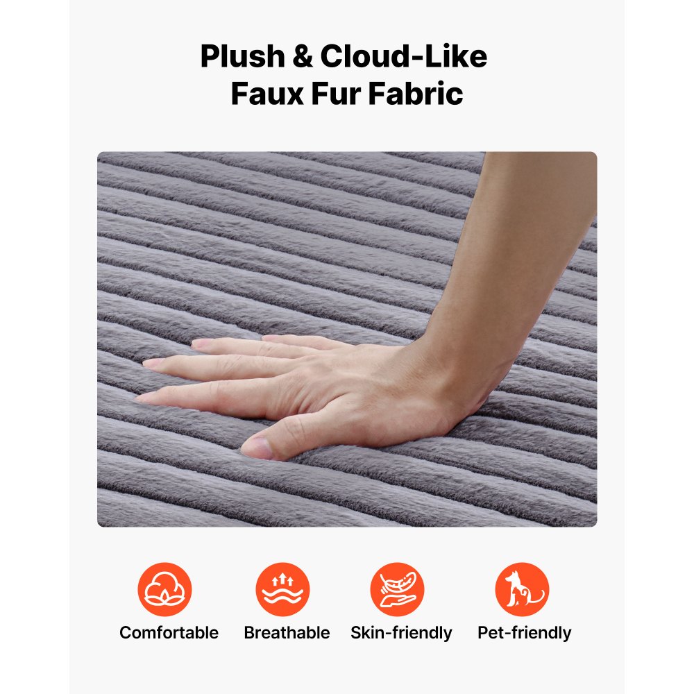 VEVOR Leżanka relaksacyjna 124 cm, tapicerowana sofa z funkcją spania z ozdobnymi poduszkami i podłokietnikami, rozkładana sofa z głębokim siedziskiem do salonu i sypialni, fotel wypoczynkowy wykonany z wysoce elastycznej gąbki