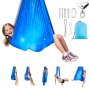 VEVOR Sensory Swing, Double-Layer Fabric Sensorys Hammock, Indoor & Outdoor Sensory Swing with 360° Swivel Hanger, O-Sling, Holds up to 136.07 kg, Adjustable Aerial Yoga, Hanging Swings for Kids