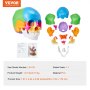 Model ludzkiej czaszki VEVOR, 22 części anatomii ludzkiej czaszki, malowany model anatomiczny czaszki naturalnej wielkości, anatomiczna czaszka z PVC, zdejmowany model czaszki do nauki, profesjonalne nauczanie