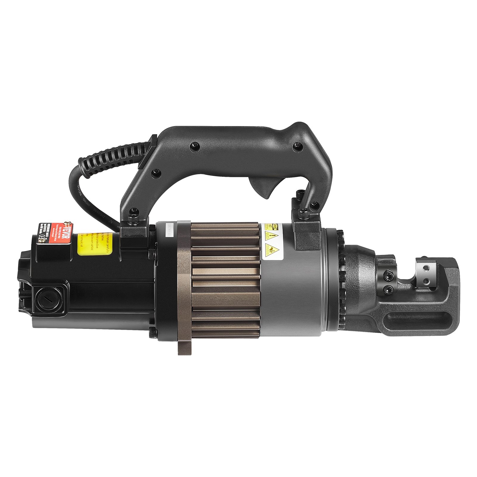 Elektryczno-hydrauliczna przecinarka do prętów VEVOR, przecinarka do prętów zbrojeniowych o mocy 1000 W, przecina pręty zbrojeniowe o średnicy do 4–16 mm w 2 sekundy, przecinarka do prętów zbrojeniowych z akcesoriami bogatymi w olej, czarna