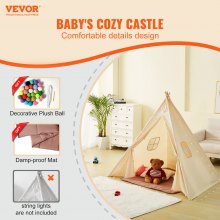 Namiot do zabawy VEVOR Namiot tipi dla dzieci w wieku 1–5 lat Namiot dla maluchów