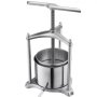 VEVOR Fruit Wine Press, 1.6 Gallon/6L, Stainless Steel Manual Juice Maker with Powerful T-Shaped Handle, Juice Making for Apple/Grape/Orange/Berry, Cheese/Tincture/Herbal Press, for Kitchen Home