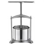 VEVOR Fruit Wine Press, 1.6 Gallon/6L, Stainless Steel Manual Juice Maker with Powerful T-Shaped Handle, Juice Making for Apple/Grape/Orange/Berry, Cheese/Tincture/Herbal Press, for Kitchen Home
