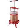 VEVOR Fruit Wine Press, 4.75Gal/18L Manual Juice Maker, Solid Beech Wood Basket, Vintage Traditional Juicer with 2 Filter Bags, Heavy Duty T-Shaped Handle Bar for Cider Apple Grape Press, Kitchen Home