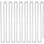 VEVOR stainless steel chain, 5.1 mm x 30.48 m, 500 kg working load, metal chain with two quick links, galvanized carbon steel link chain for towing, hanging, camping, and pet towing
