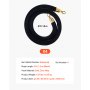 VEVOR 4 Pcs Black Velvet Stanchion Ropes, 1.5 m Crowd Control Stanchion Black Velvet Ropes with Gold Hooks, Post Queue Barrier Carpet Rope for Carpet Events Movie Theaters Grand Openings Hotels Party