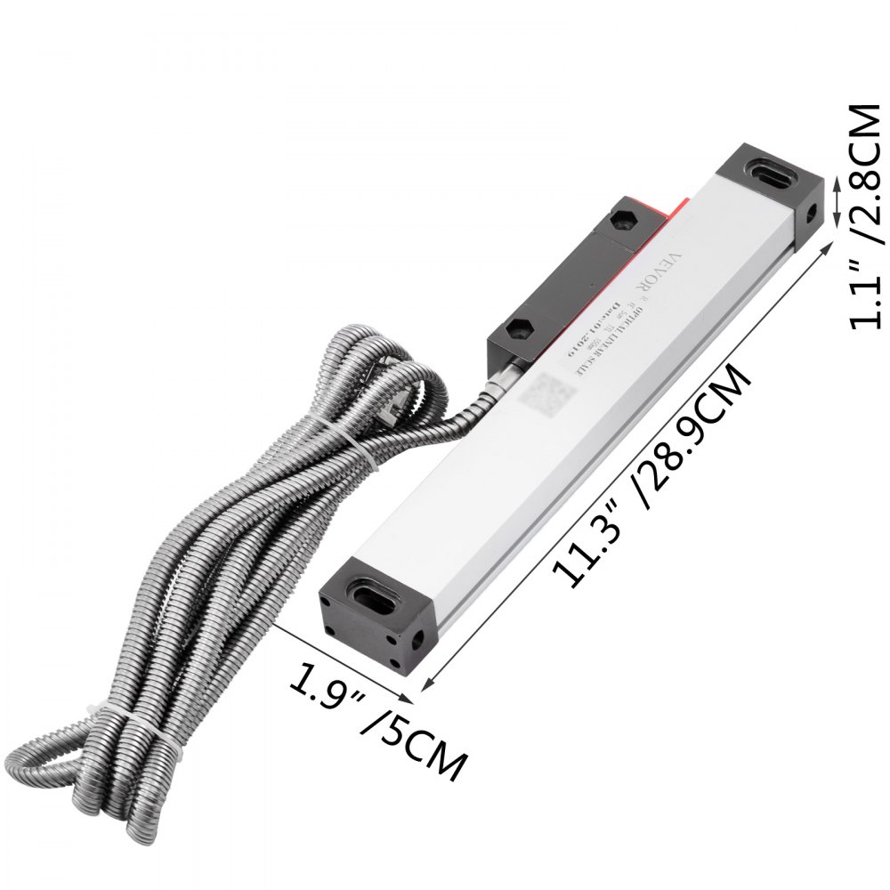 VEVOR 150mm Liniał liniowy Elektroniczna waga liniowa 5V DC Zestaw linijek liniowych 50mA Liniał liniowy Tokarka-frezarka cyfrowa