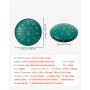 VEVOR Steel Tongue Drum, 16.5cm 11 Notes Rain Drum for Outside Garden, D Major Musical Drums with Music Book & Mallets, Percussion Instrument for Meditation Yoga Beginner Musical Education, Green
