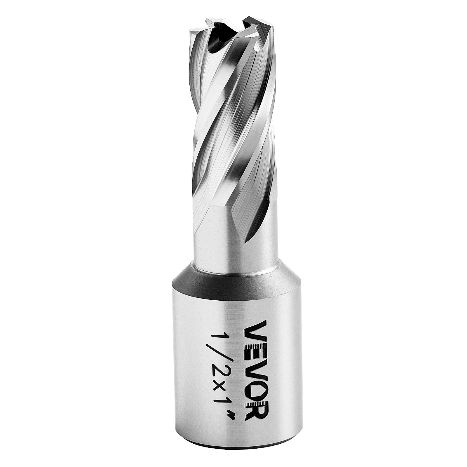 Zestaw wierteł rdzeniowych HSS VEVOR, chwyt Weldon, 5-częściowy. Zestaw wierteł magnetycznych, średnica wiercenia 25,4 mm, 3 wiertła z 2 trzpieniami centrującymi, głębokość wiercenia 25,4 mm, 3 plastikowe pudełka do wiertarek magnetycznych, stal, aluminium