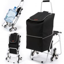 VEVOR ręczny wózek schodowy ręczny wózek schodowy z wodoodporną torbą i siedziskiem