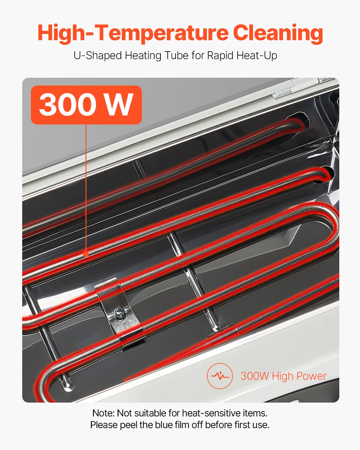 Autoklaw wysokotemperaturowy VEVOR 2L 300W, urządzenie czyszczące w wysokiej temperaturze z regulacją temperatury i czasu, szafka na suche ciepło, sterylizator do narzędzi do paznokci, do domowych laboratoriów