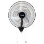 VEVOR 65W Przemysłowy wentylator ścienny 57 cm, oscylacyjny wentylator ścienny 6 m/s z 3 prędkościami i regulowanym kątem nachylenia, komercyjny wentylator przemysłowy do warsztatu, garażu, magazynu, siłowni, czarny