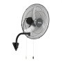 VEVOR 65W Przemysłowy wentylator ścienny 57 cm, oscylacyjny wentylator ścienny 6 m/s z 3 prędkościami i regulowanym kątem nachylenia, komercyjny wentylator przemysłowy do warsztatu, garażu, magazynu, siłowni, czarny