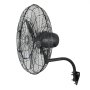 VEVOR Wall Mount Fan, 610 mm Wall Mounted Hanging Fan with Oscillating & Mist, IP44-rated, 3-Speed, Powerful Air Reach, Mechanical Control, Long Airflow for Industry, Commercial, Garage, Workshop